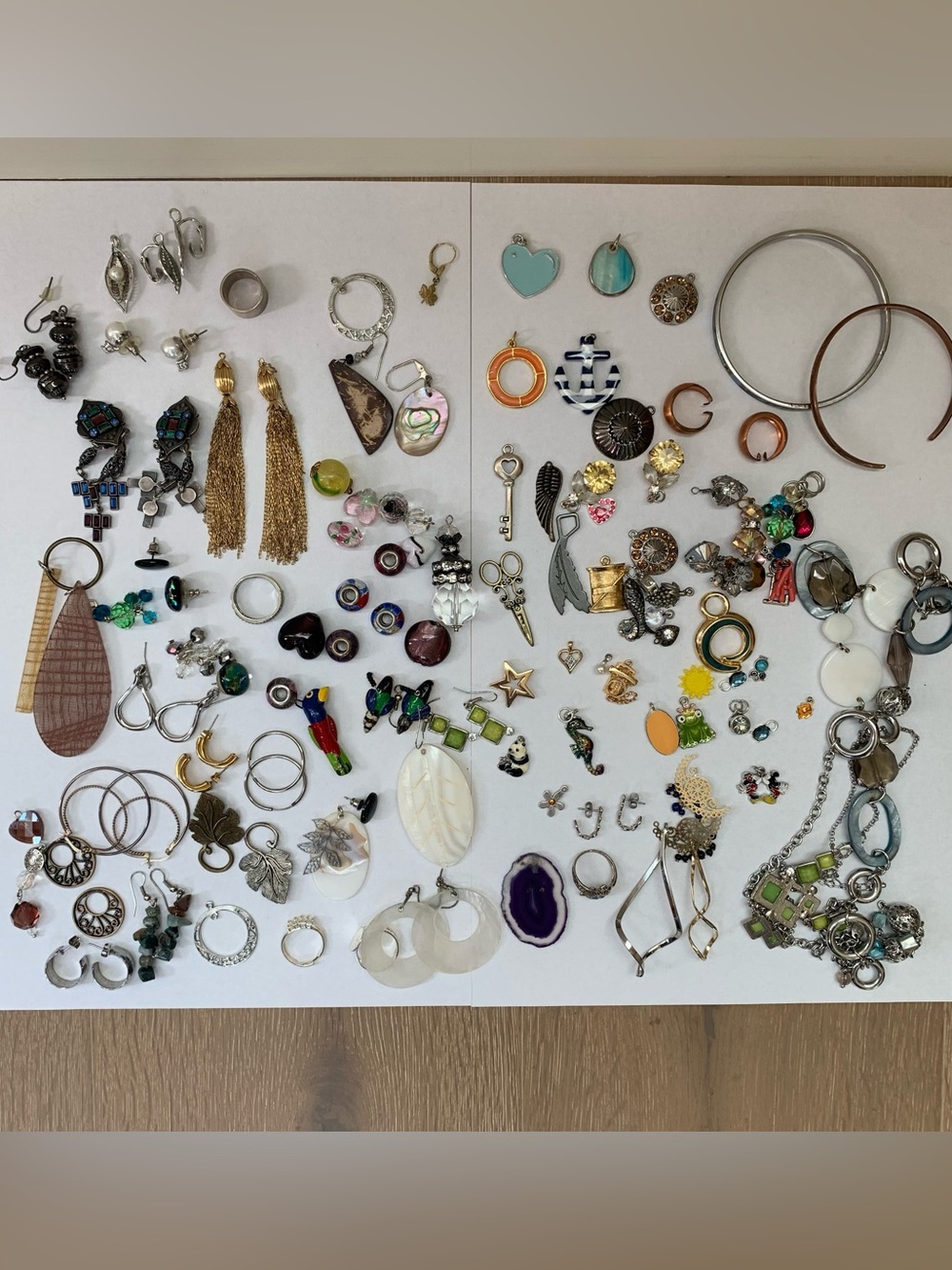 Assorted Women's Jewelry Lot - wearable pieces others for craft projects
